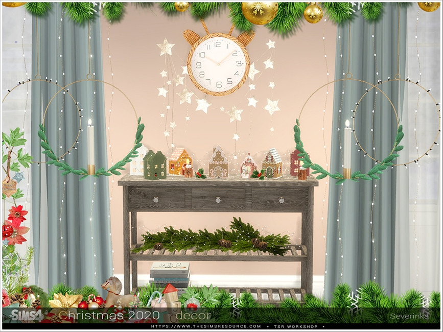 Christmas 2020 Decorative Set By Severinka From TSR Sims 4 Downloads   Christmas2020 Decorative Set 