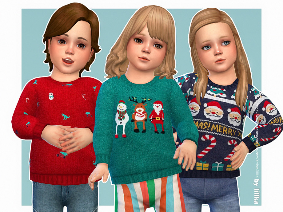 Cozy Winter Sweater 08 By Lillka From Tsr • Sims 4 Downloads