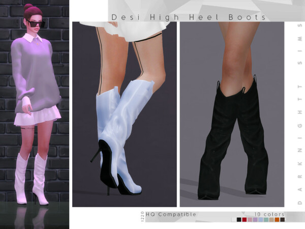 Desi High Heel Boots by DarkNighTt from TSR