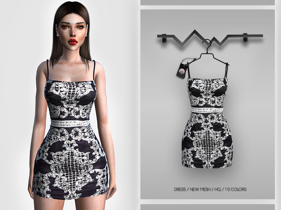 Dress Bd372 By Busra Tr From Tsr • Sims 4 Downloads