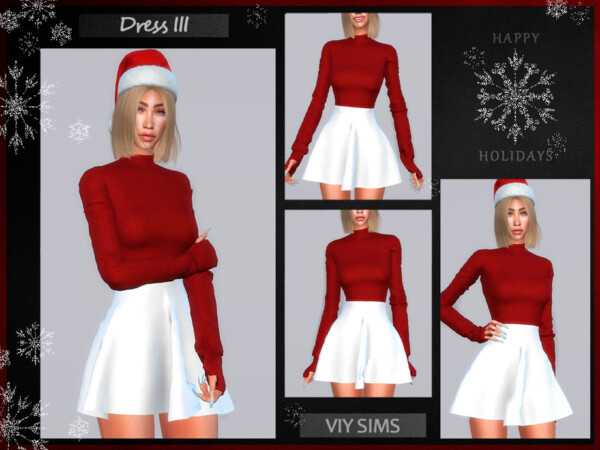 Dress III Christmas by Viy Sims from TSR