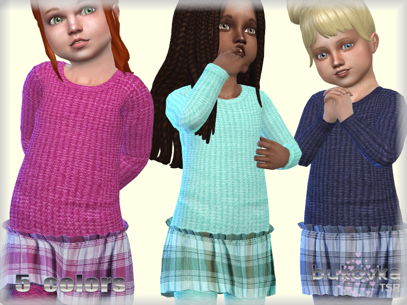 Dress Toddler by bukovka from TSR • Sims 4 Downloads