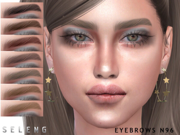 Eyebrows N96 by Seleng from TSR • Sims 4 Downloads