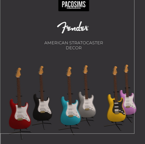 Fender American Stratocaster Decor from Paco Sims