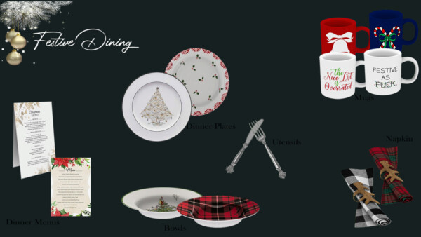 Festive Dining Collection from Sunkissedlilacs