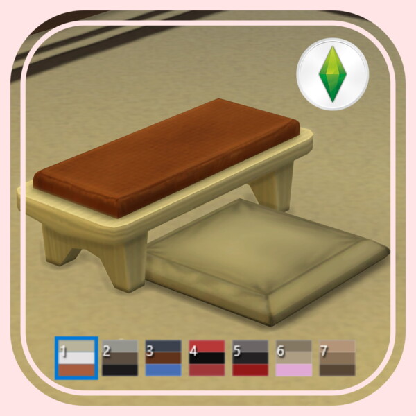 Floor Cushion Highchair by BlueHorse from Mod The Sims