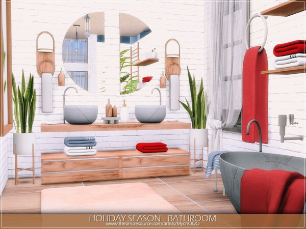 Holiday Season Bathroom by MychQQQ from TSR