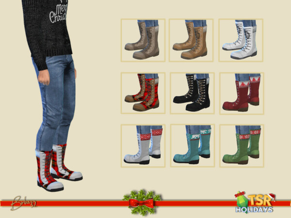 Holiday Wonderland   Christmas boots by Birba32 from TSR