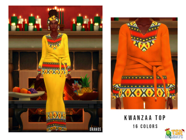 Holiday Wonderland Kwanzaa Top by OranosTR from TSR