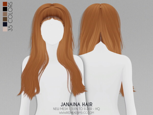 Janaina Hair from Red Head Sims