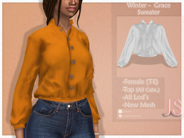 Winter Grace Sweater by JavaSims from TSR
