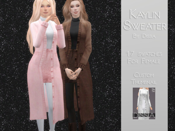 Kaylin Sweater with Turtleneck Top by Dissia from TSR
