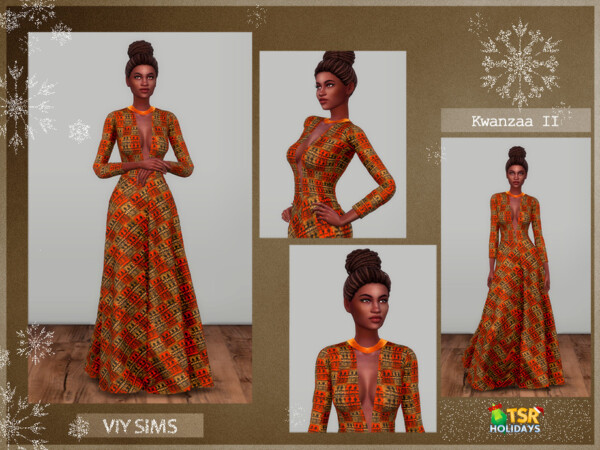 Kwanzaa Dress II   VI by Viy Sims from TSR