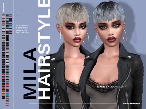 Mila Hairstyle by LeahLillith from TSR