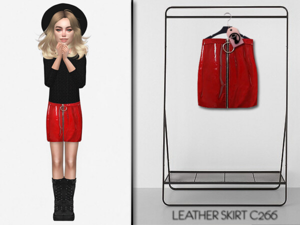 Leather Skirt C266 by turksimmer from TSR