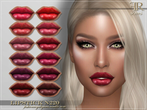 Lipstick N220 by FashionRoyaltySims from TSR