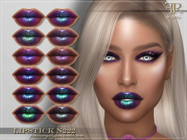 Lipstick N222 by FashionRoyaltySims from TSR