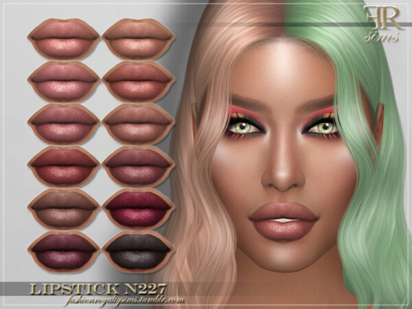 Lipstick N227 by FashionRoyaltySims from TSR