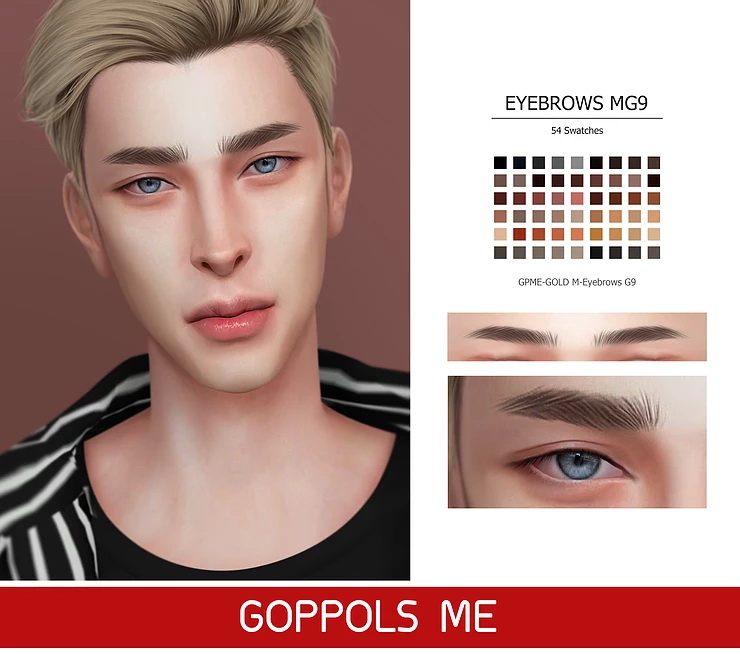 M-Eyebrows G9 from GOPPOLS Me • Sims 4 Downloads