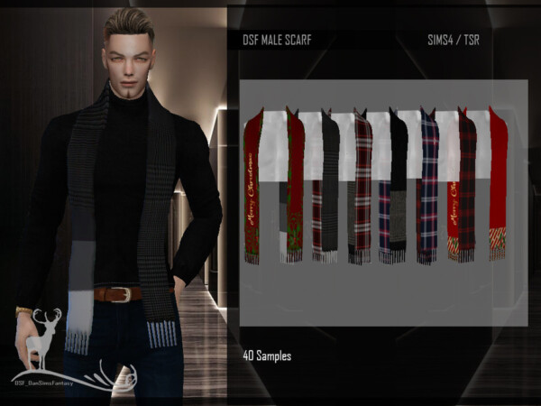 Male Scarf by DanSimsFantasy from TSR