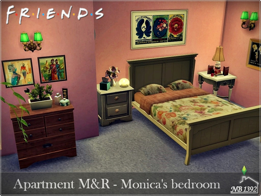 Monica's bedroom by nobody1392 from TSR • Sims 4 Downloads