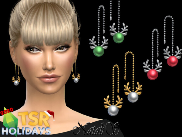 Xmas reindeer earrings by NataliS from TSR