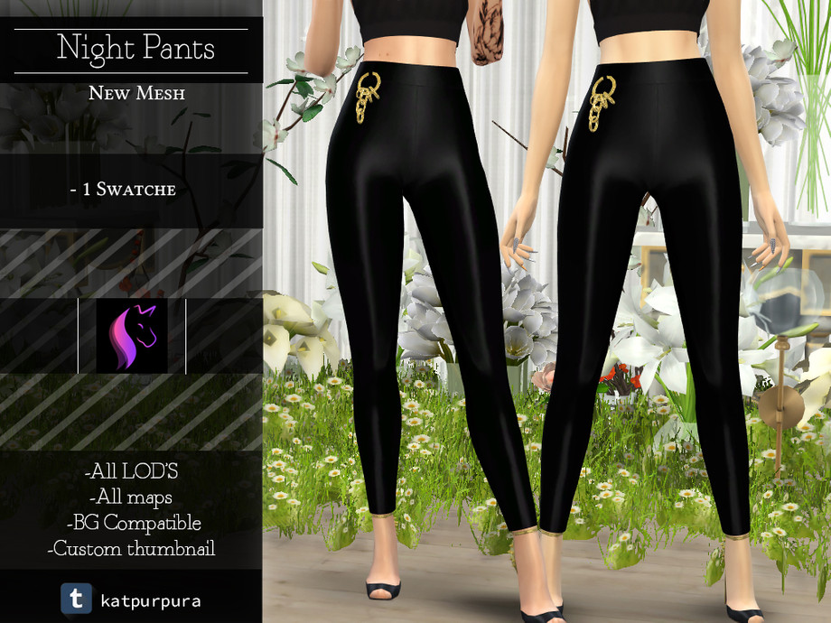 Night Pants by KaTPurpura from TSR • Sims 4 Downloads