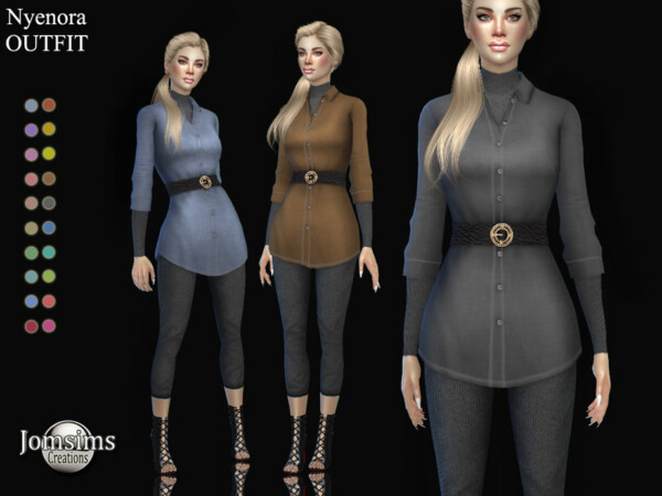 Nyenora outfit by jomsims from TSR