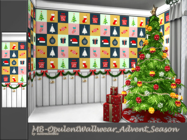 Opulent Wallwear Advent Season by matomibotaki from TSR