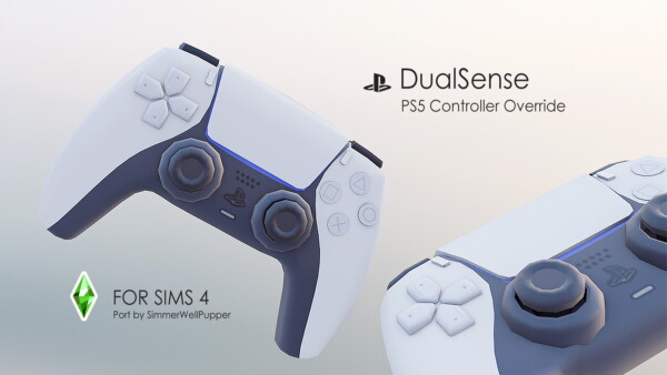 PS5 DualSense Controller Override by SimmerWellPupper from Mod The Sims