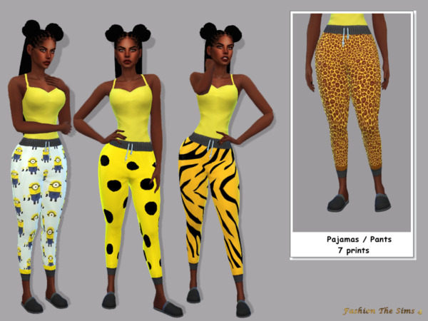 Pajama Pants Animal print collection by LYLLYAN from TSR