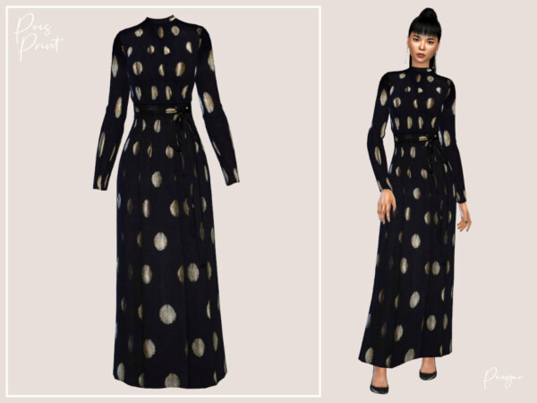 Pois Print Dress by Paogae from TSR