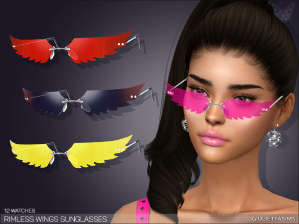 Rimless Wings Sunglasses from Giulietta Sims