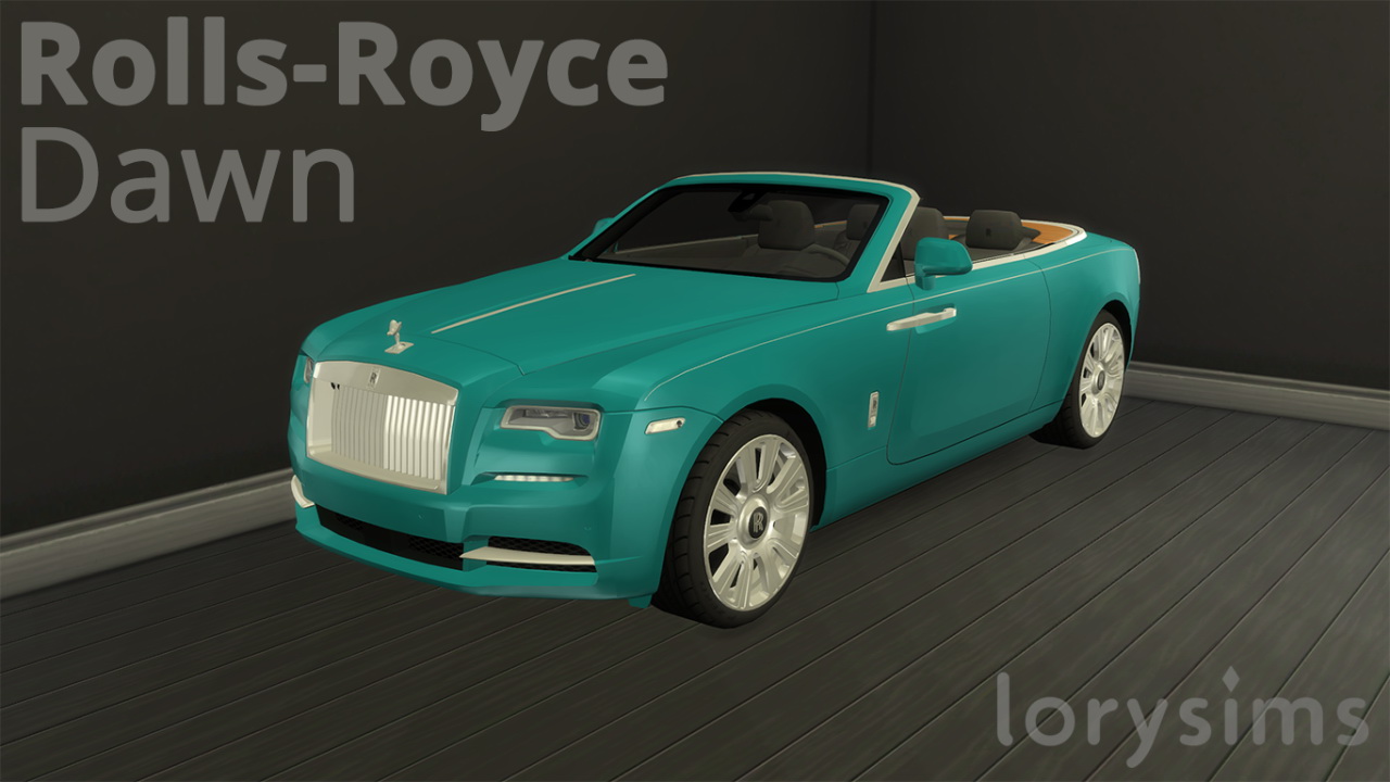 Rolls-Royce Dawn from Lory Sims • Sims 4 Downloads