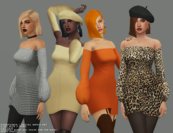 Social Media Set from Candy Sims 4