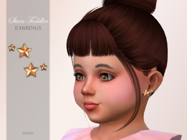 Stars Toddler Earrings by Suzue from TSR