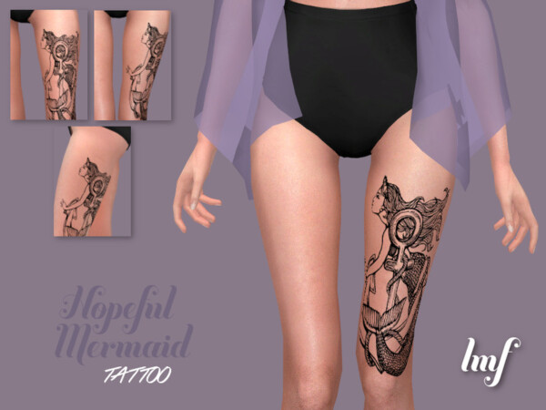 Tattoo Hopeful Mermaid by IzzieMcFire from TSR