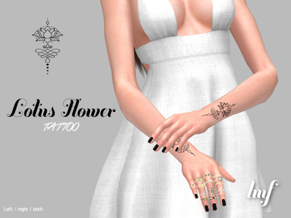 Tattoo Lotus Flower by IzzieMcFire from TSR