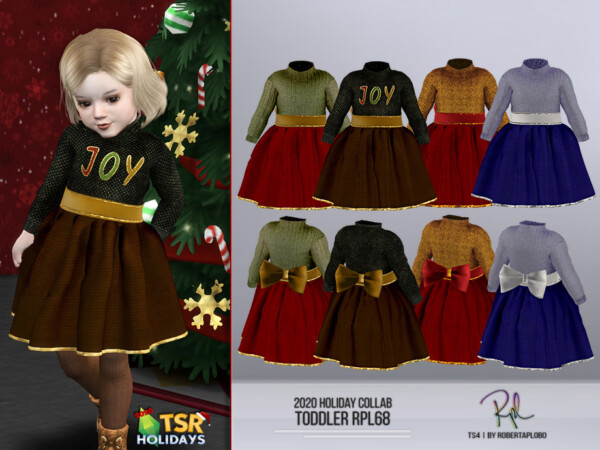 Toddler Dress RPL68 by RobertaPLobo from TSR