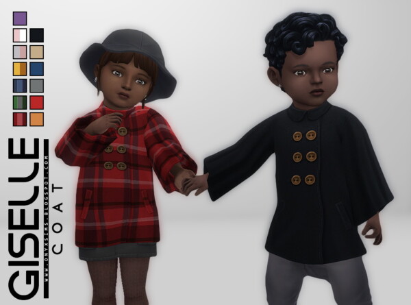 Toddler Giselle Coat from Onyx Sims