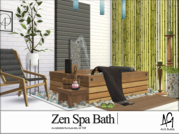 Zen Spa Bathroom by ALGbuilds from TSR