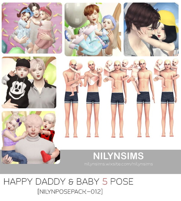 Happy Day and Baby Poses 012 from Nilyn Sims 4