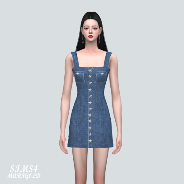 Y Star Mini Dress from SIMS4 Marigold