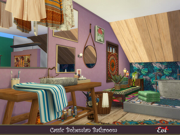 Classic Bohemian Bathroom by evi from TSR