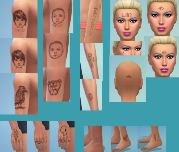 Tattoo Fails  by Blueberry Dragon from Mod The Sims