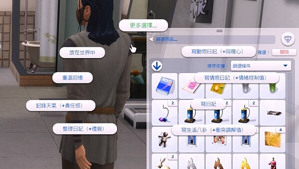 5 New Write in Journal Interacions by ShuSanR from Mod The Sims