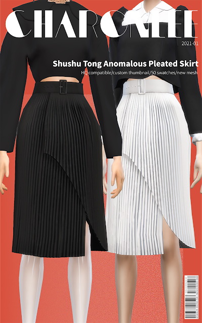 Anomalous Pleated Skirt from Charonlee