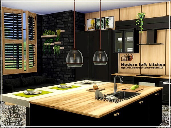 Modern loft kitchen by Danuta720 from TSR