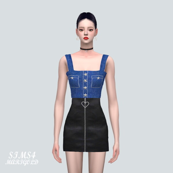 Y Star Bustier from SIMS4 Marigold