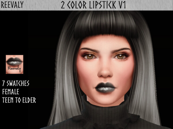 2 Color Lipstick V1 by Reevaly from TSR